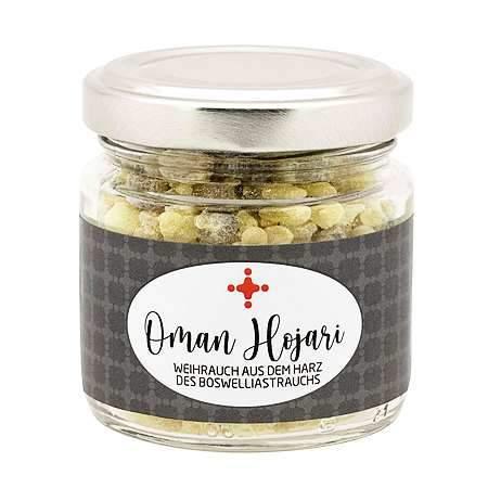 Weihrauchmischung 60g im Glas, Oman Hojari