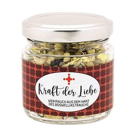 Weihrauchmischung 55g im Glas, Kraft der Liebe