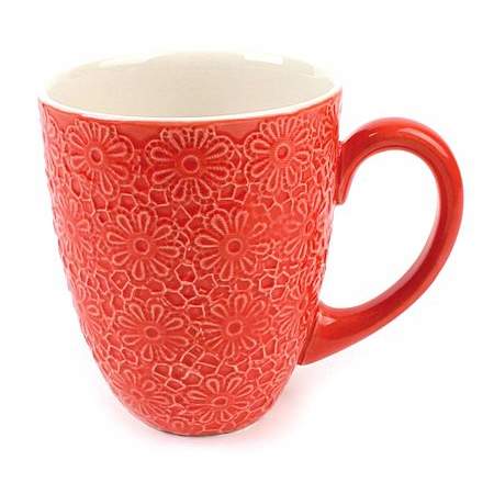 Kaffeetasse Blumenwiese - Orange