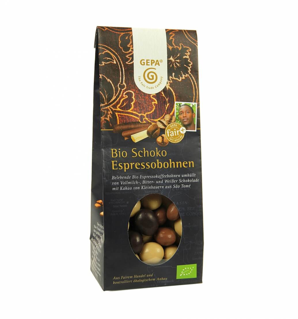 Bio Schoko -Espressobohnen