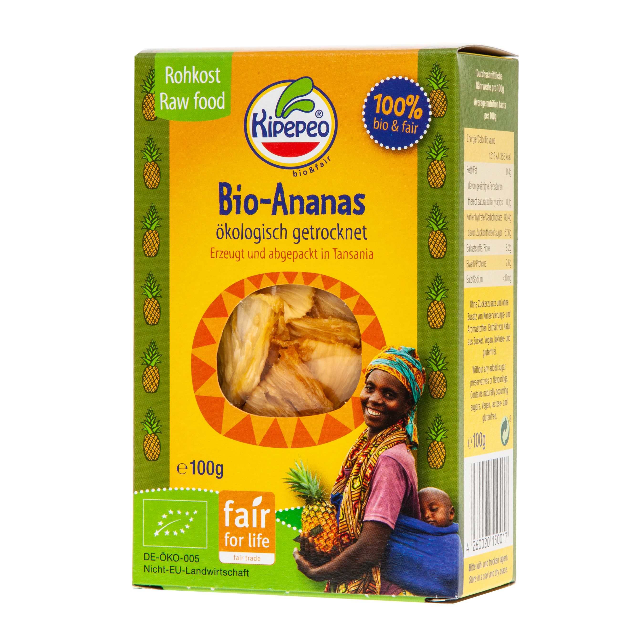 Bio Ananas ökologisch getrocknet