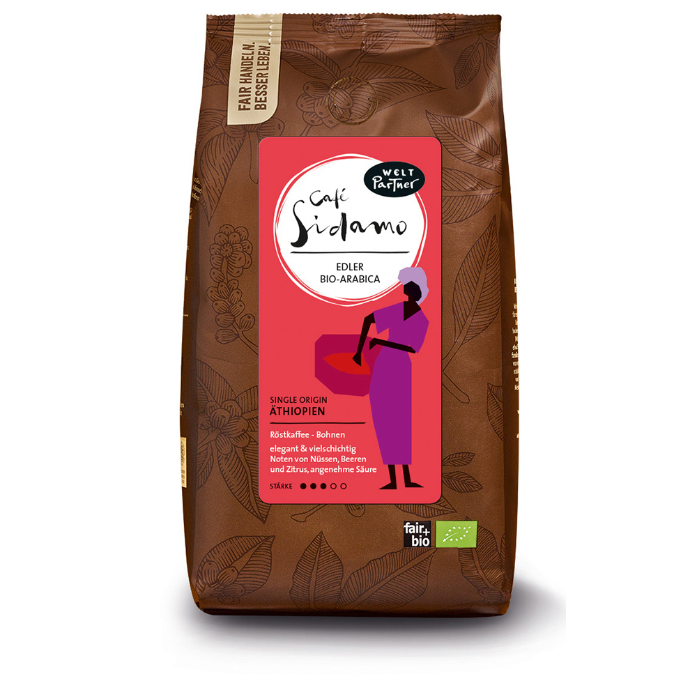 Kaffee Sidamo, gemahlener kaffee aus Äthiopien, Arabica