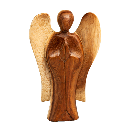 Holzengel aus Indonesien - 10cm