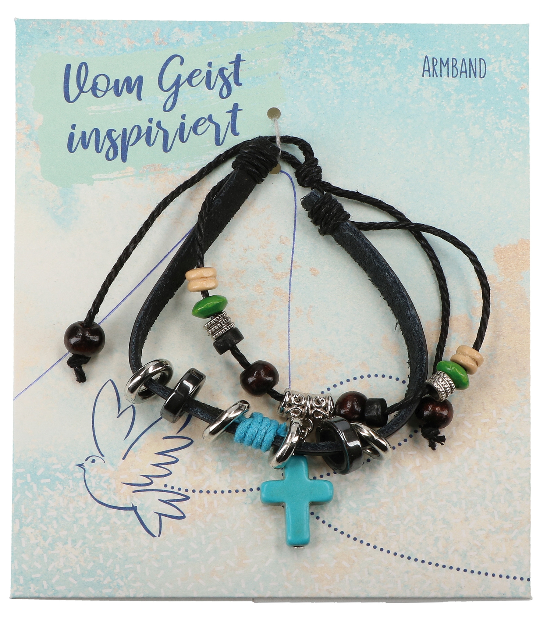 Vom Geist inspiriert- Lederarmband zur Firmung