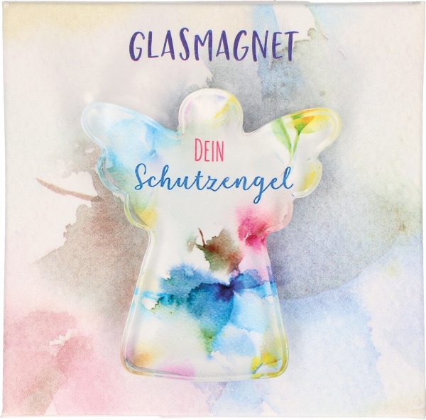 Engel-Glasmagnet "Dein Schutzengel"