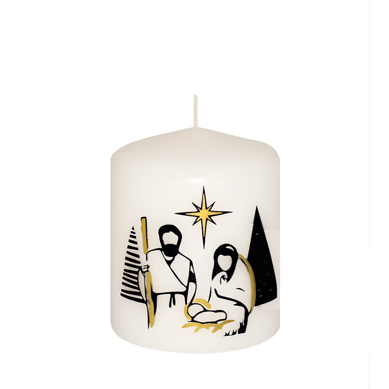 Weihnachtskerzenset "Heilige Familie" (4 Stück)