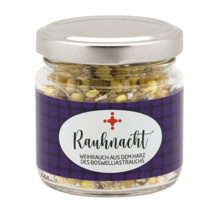 Weihrauchmischung 60g im Glas, Rauhnacht
