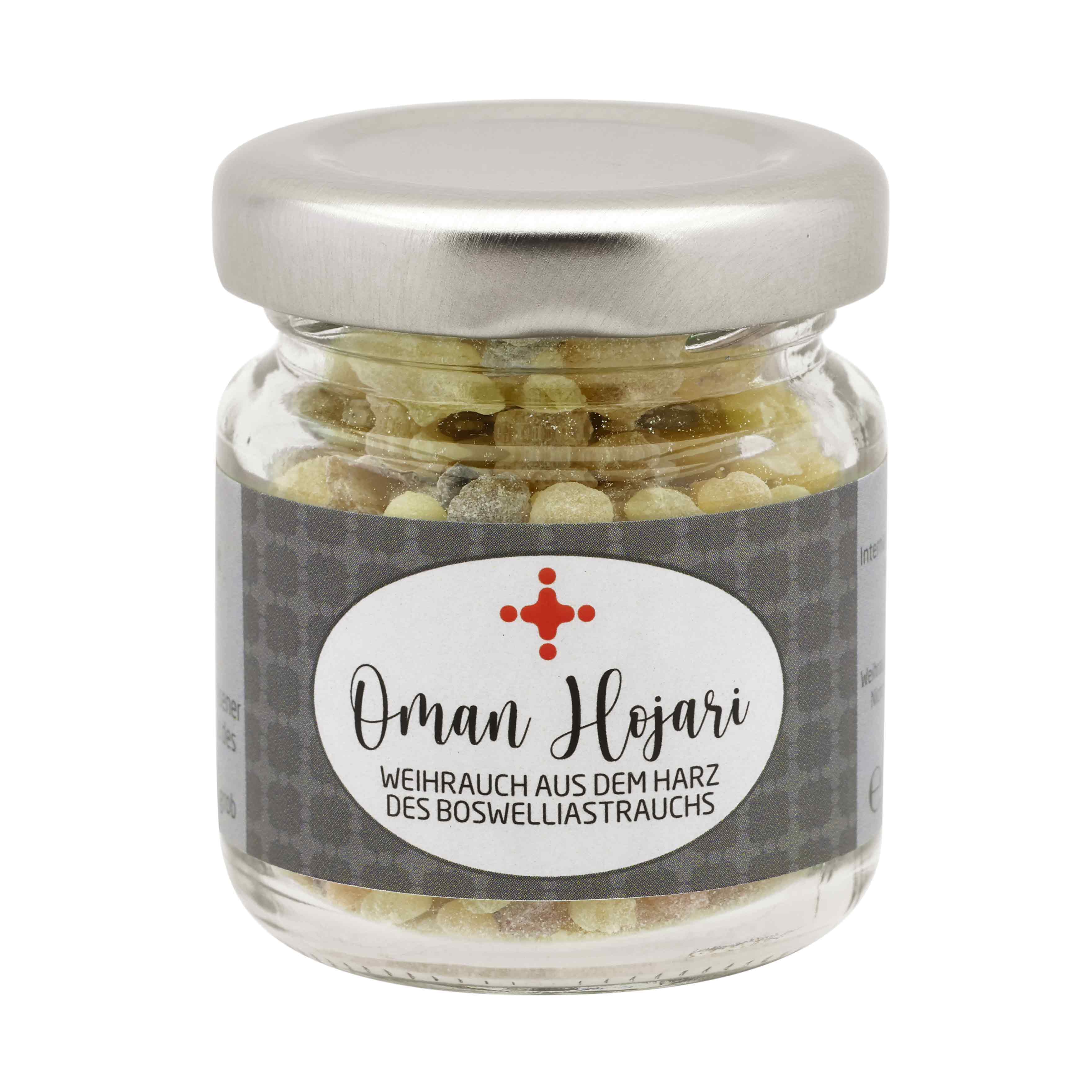 Weihrauchmischung 25g im Glas, Oman Hojari