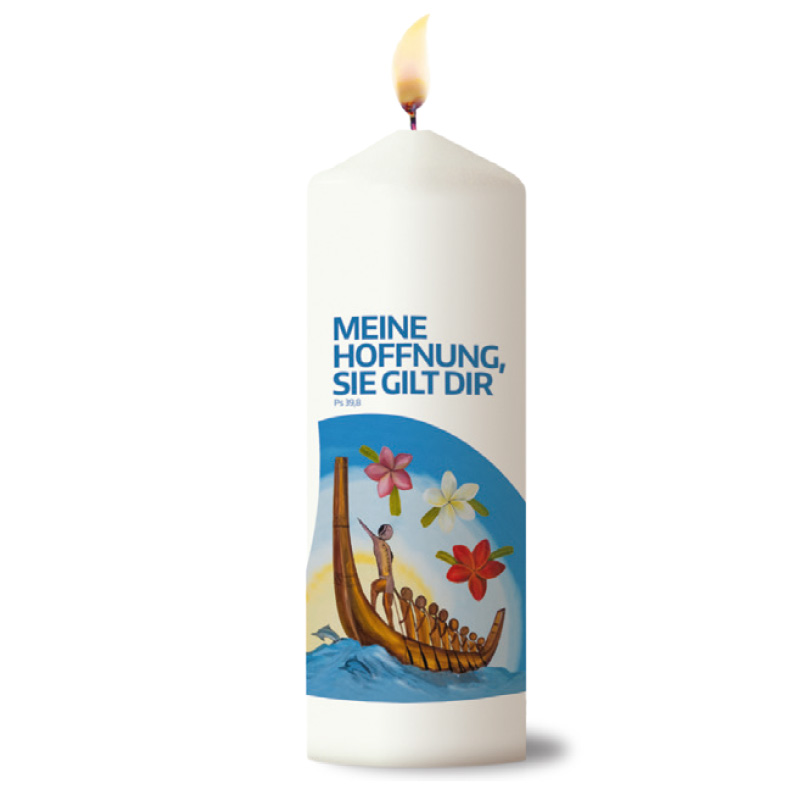Tischkerze "Meine Hoffnung, die gilt dir"