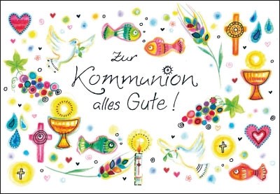 Karte zur Erstkommunion - Zur Kommunion alles Gute