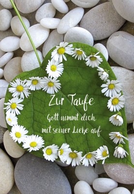 Karte zur Taufe - Gott nimmt dich mit seiner Liebe auf