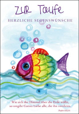 Karte zur Taufe - Wie sich der Himmel