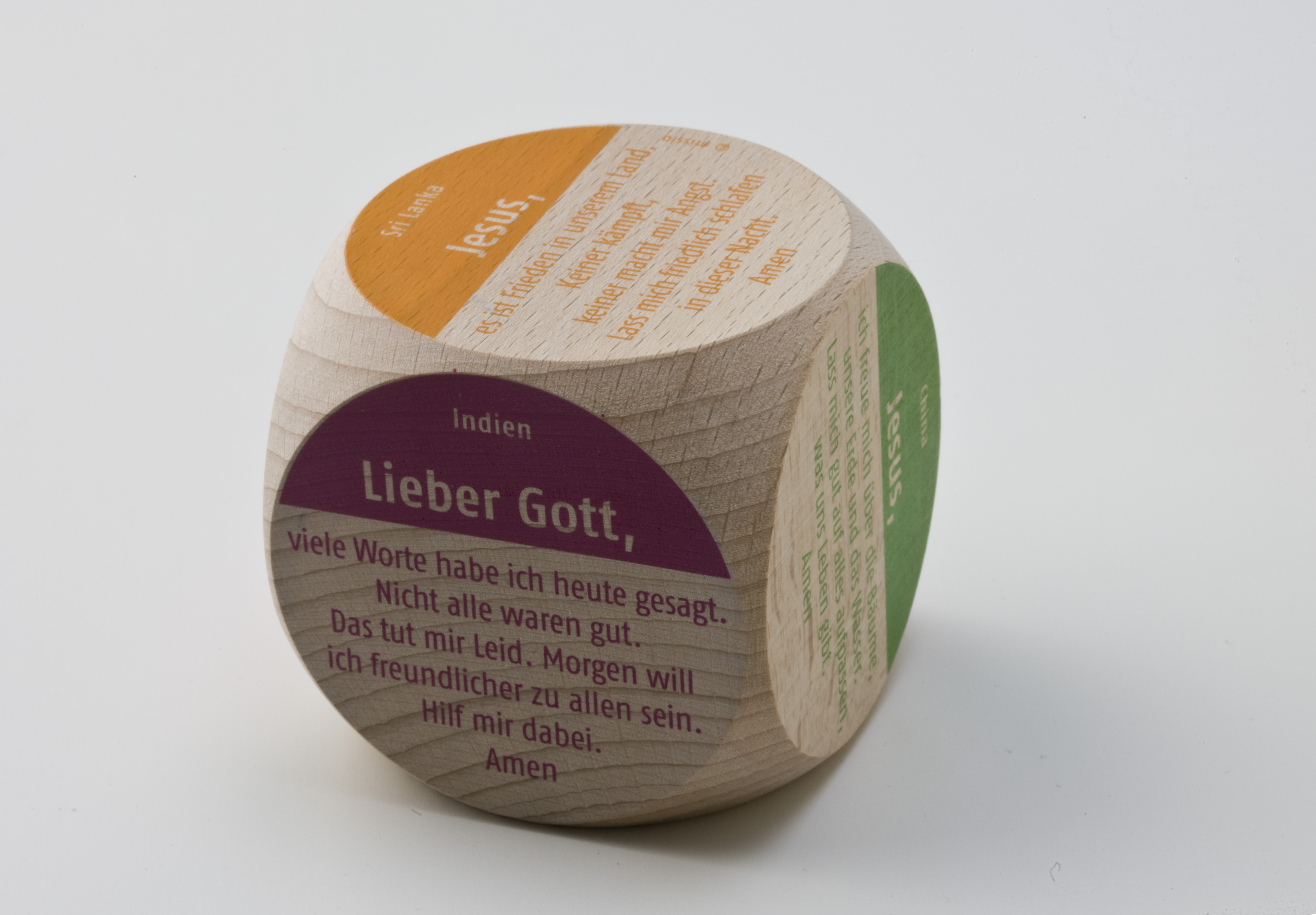 Gebetswürfel mit Abendgebeten
