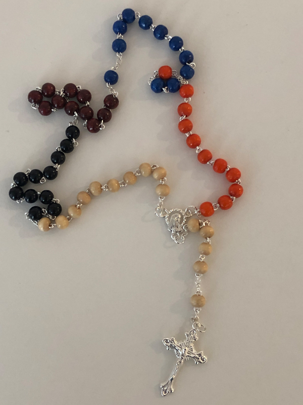missio-Rosenkranz fünffarbig